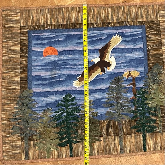 Eagle in Flight Quilted Wall Hanging - Picture 3 of 8